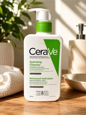 CeraVe Hydrating Cleanser 355mL Gently Used Normal to Dry Skin